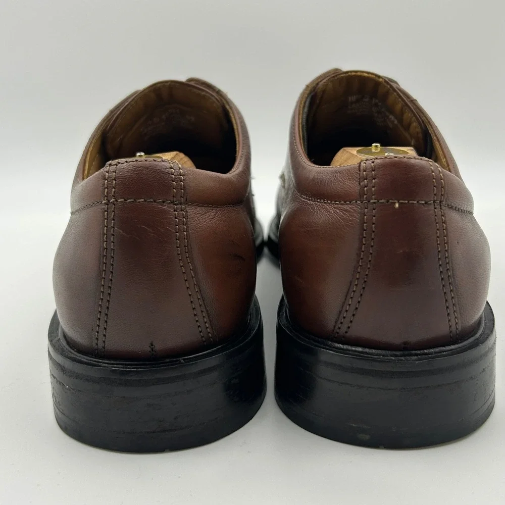 Florsheim‎ Cap Toe Derby Mens 10.5D Brown Leather Dress Shoes Classic Business